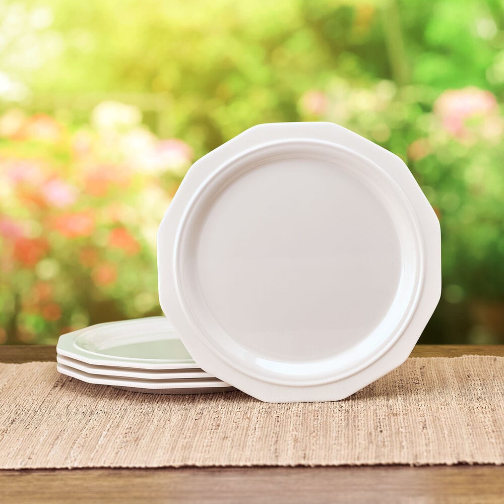 Heritage Set of 4 Outdoor Melamine Salad Plates