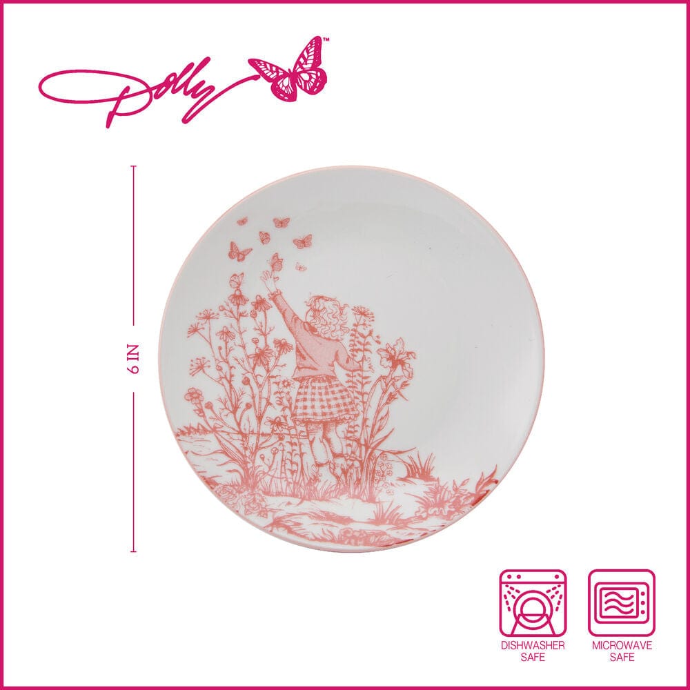 Dolly Parton Set of 4 Pink Appetizer Plates