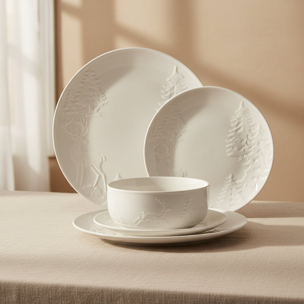 Trailside Retreat 24 Piece Dinnerware Set, Service for 8