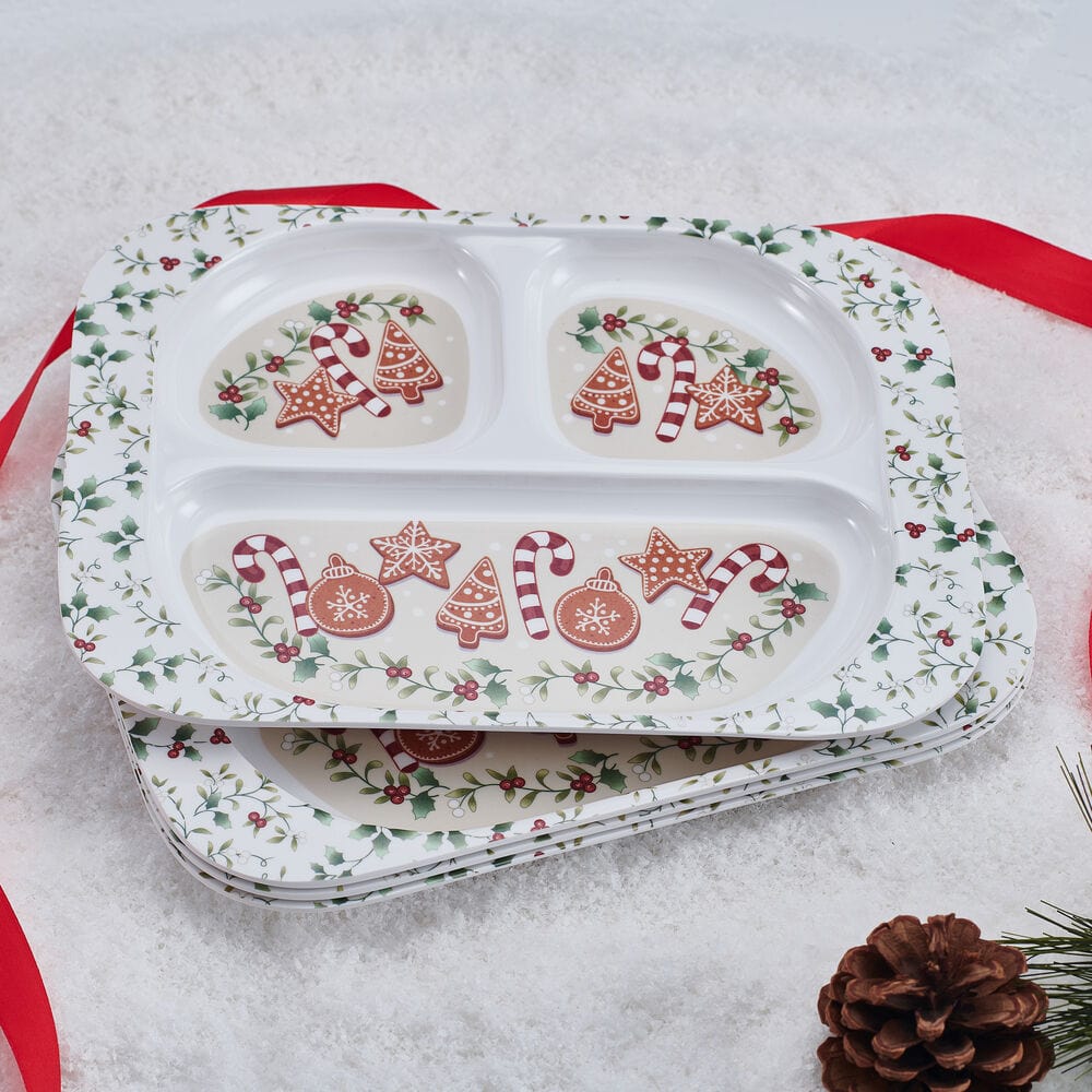 Winterberry® Set of 4 Outdoor Melamine Childrens Plates