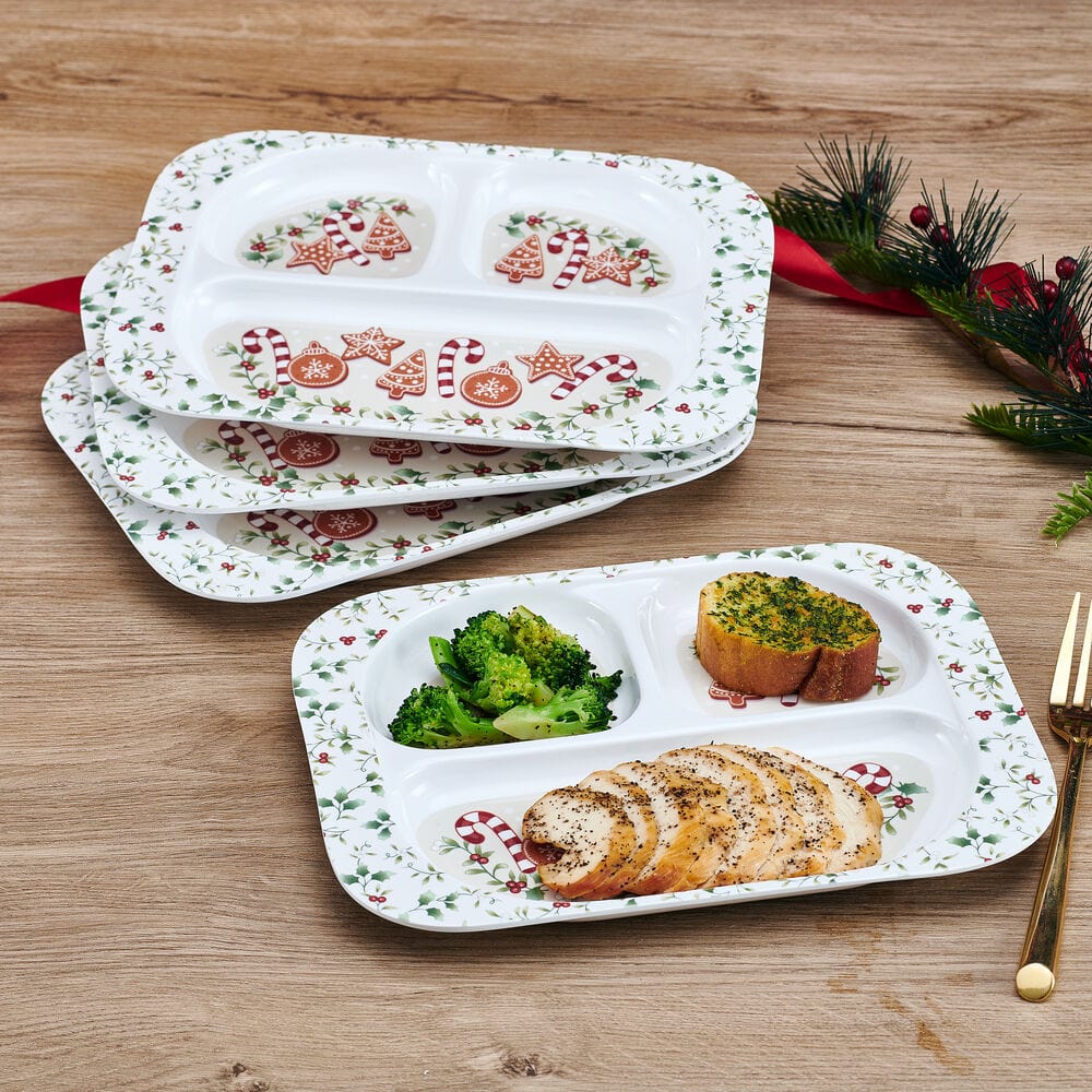 Winterberry® Set of 4 Outdoor Melamine Childrens Plates