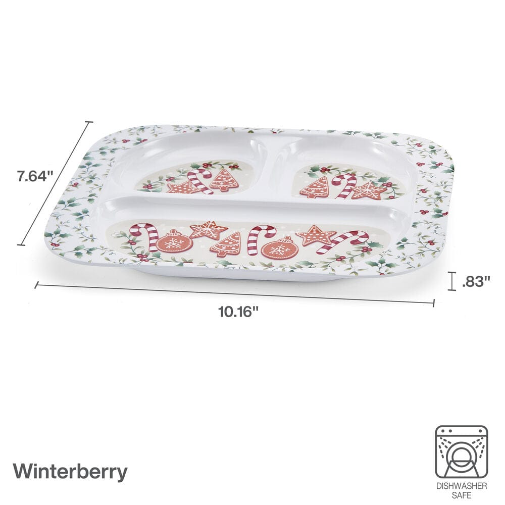 Winterberry® Set of 4 Outdoor Melamine Childrens Plates