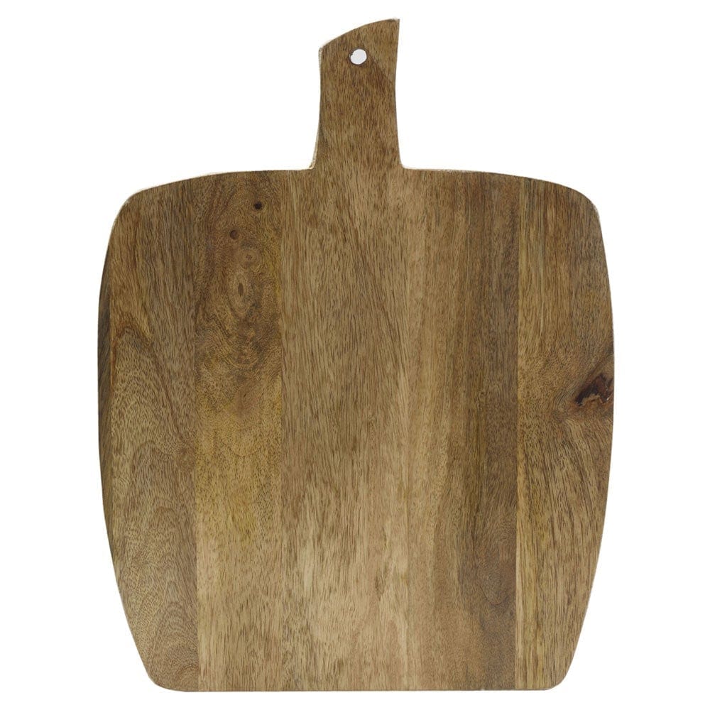 Fitz and Floyd Austin Craft Upton Mango Wood Cheese Charcuterie Serving Board, White