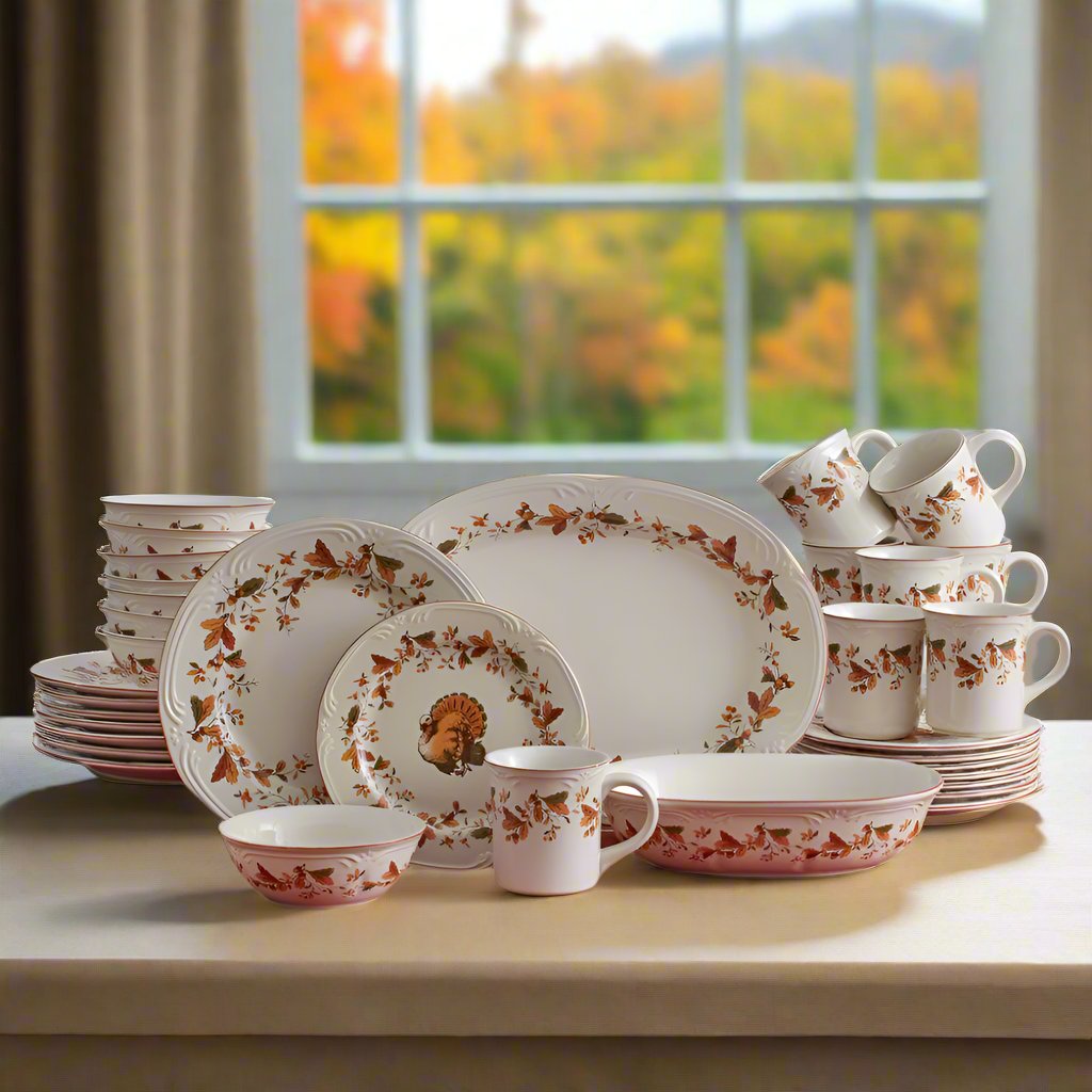 Autumn Berry Service for 8 with Serveware – Pfaltzgraff