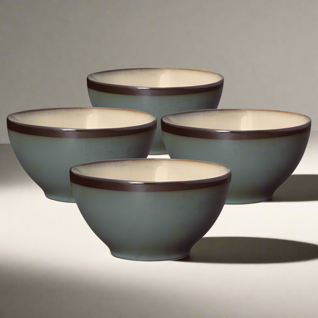 Belmont Set of 4 Blue Soup Cereal Bowls