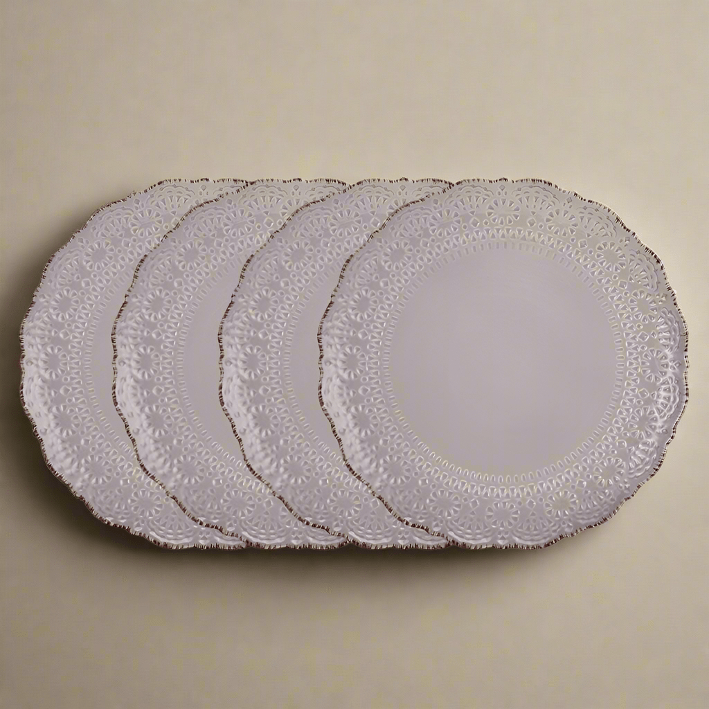 Chateau Smoke Set of 4 Dinner Plates