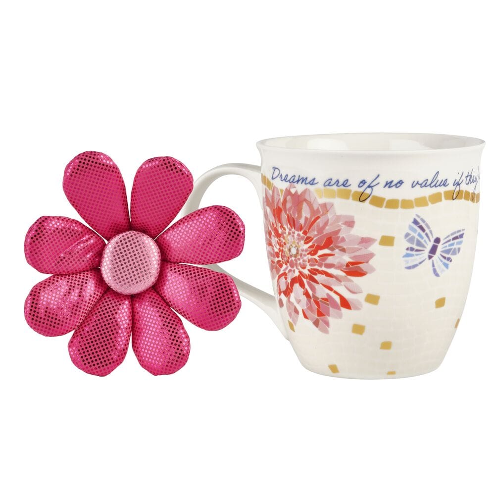 Dolly Parton Mosaic Set of 2 Mugs with Ornaments