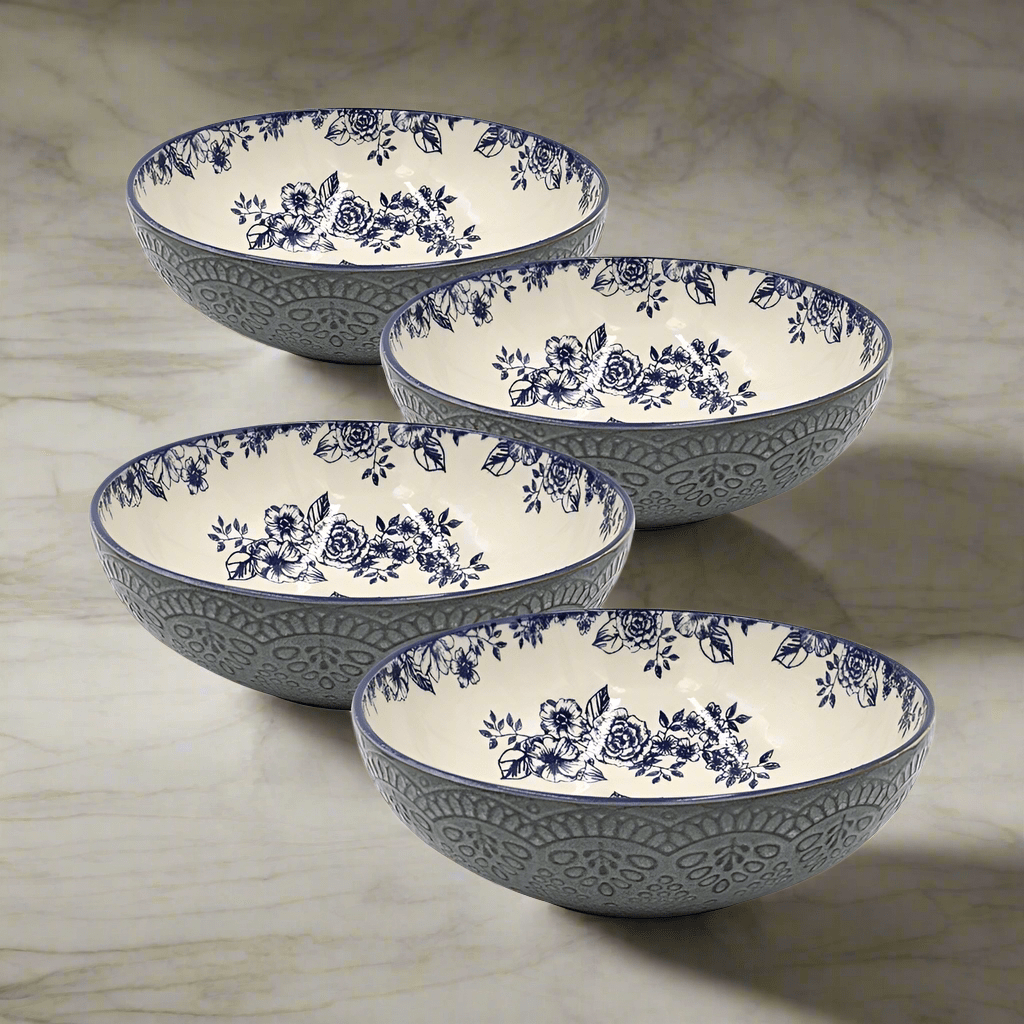 Gabriela Blue Set of Pasta Bowls