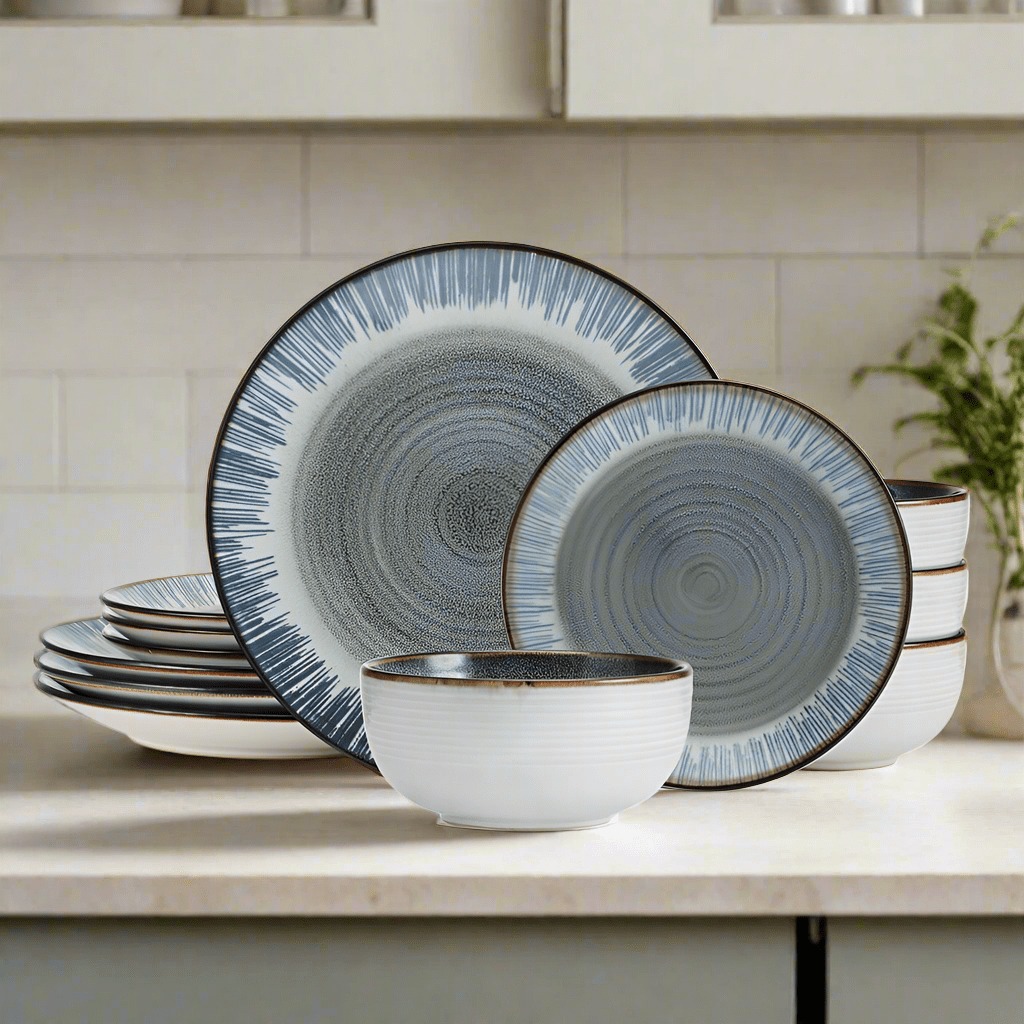 Jaimie 12 Piece Dinnerware Set, Service for 4 Jaimie 12 Piece Dinnerware Set, Service for 4