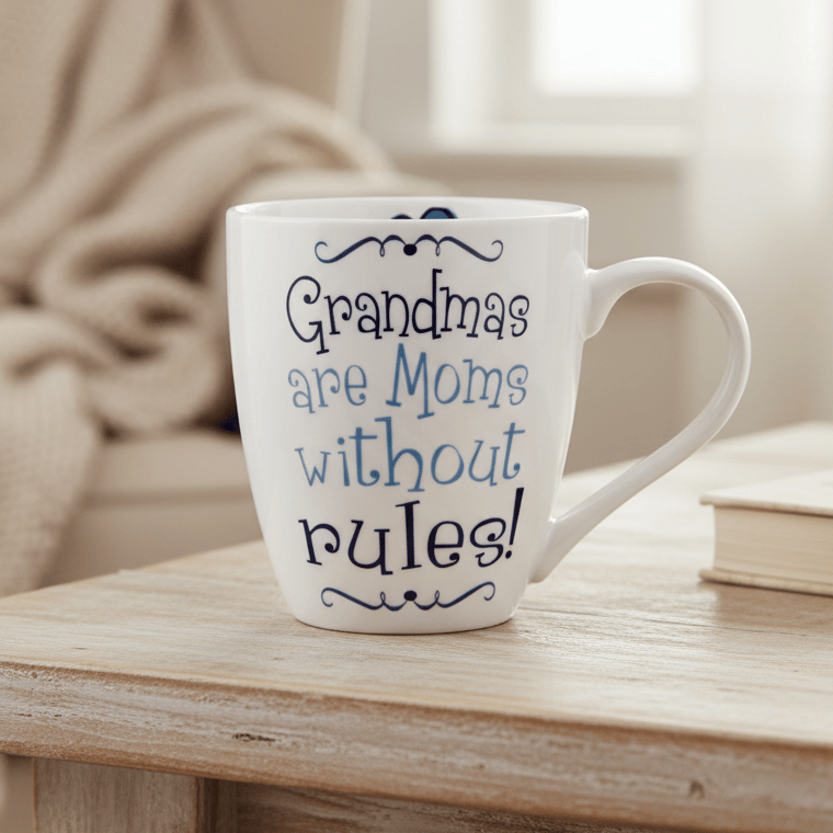 Sentiment Mugs Grandmas Are Moms Without Rules Mug