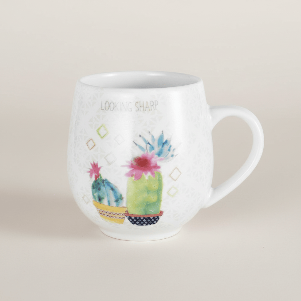 succulent coffee mug Sentiment Mugs Looking Sharp Succulent Mug