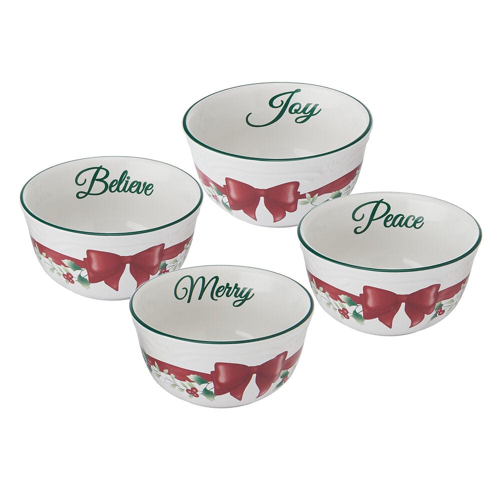 Winterberry® Ribbon Set of 4 Dessert Fruit Bowls