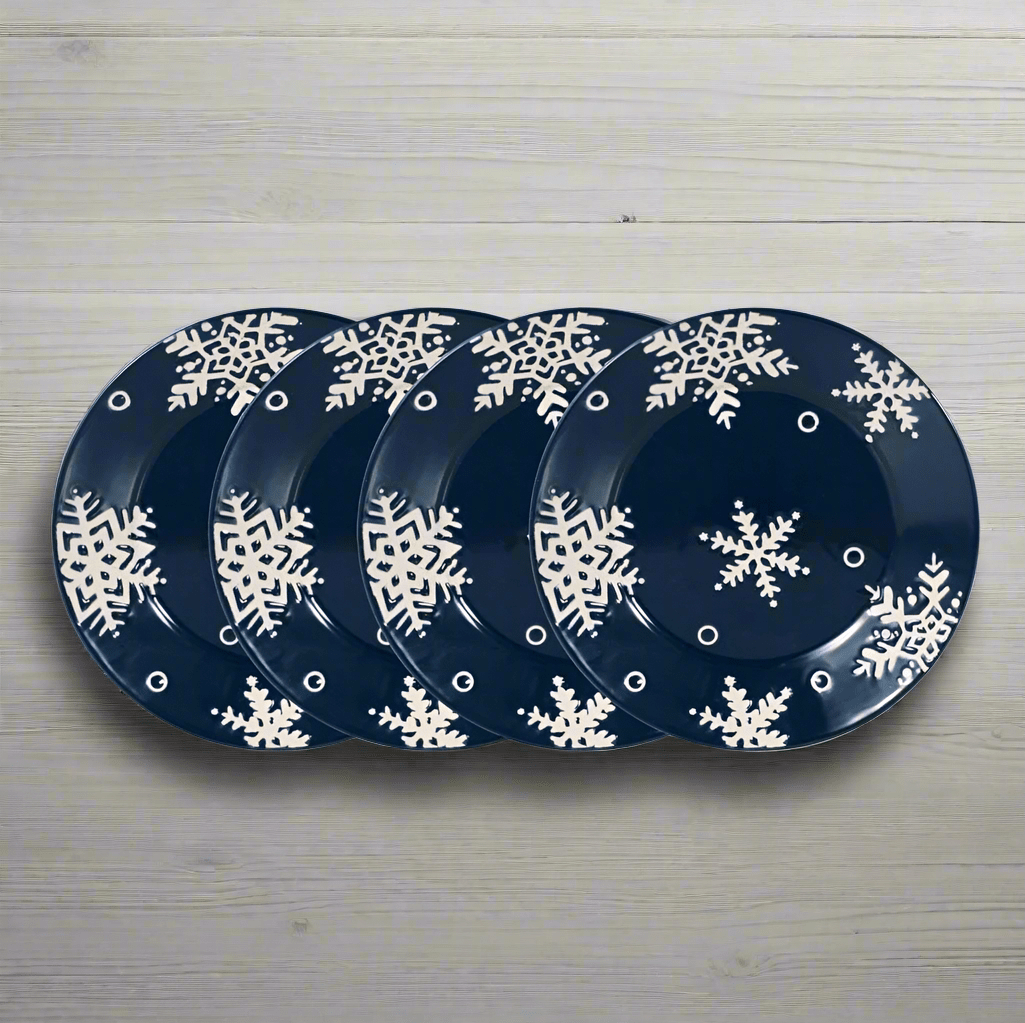 Snow Flurry Set of 4 Salad Plates