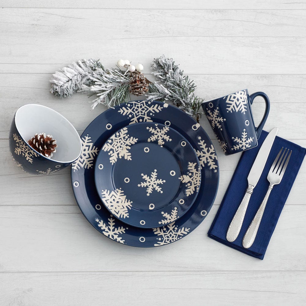 Snow Flurry Set of 4 Soup Cereal Bowls