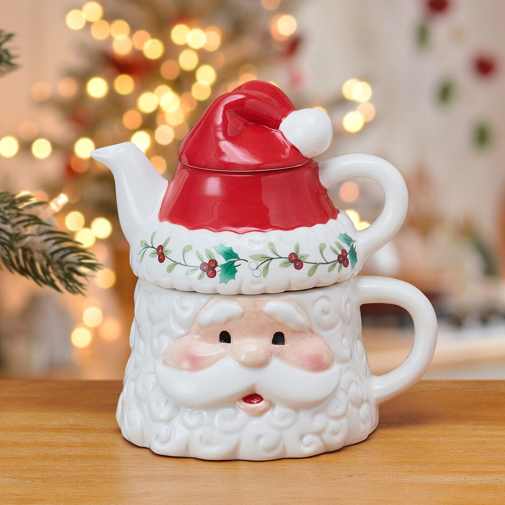 Winterberry® Santa Tea Server For One