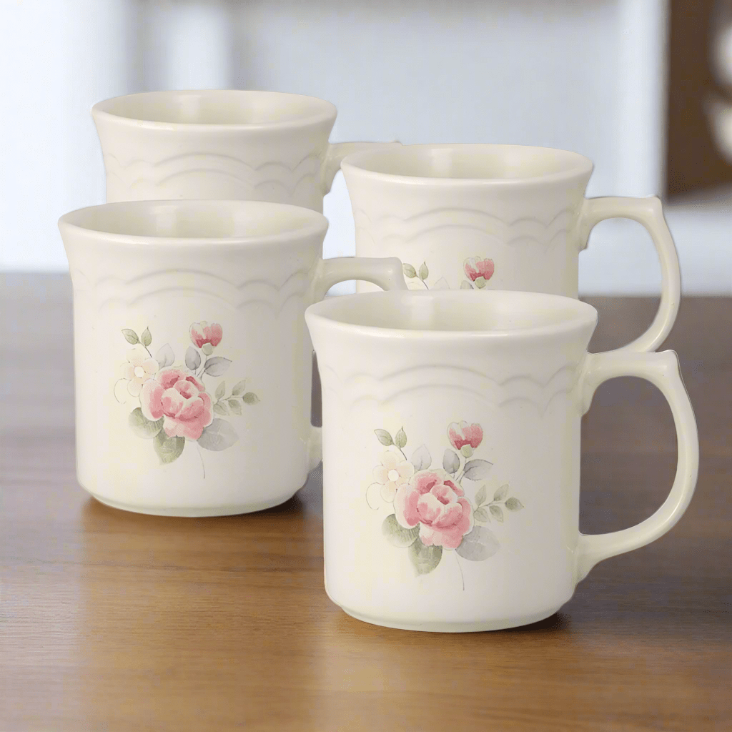 Tea Rose Set of 4 Mugs Tea Rose Set of 4 Mugs