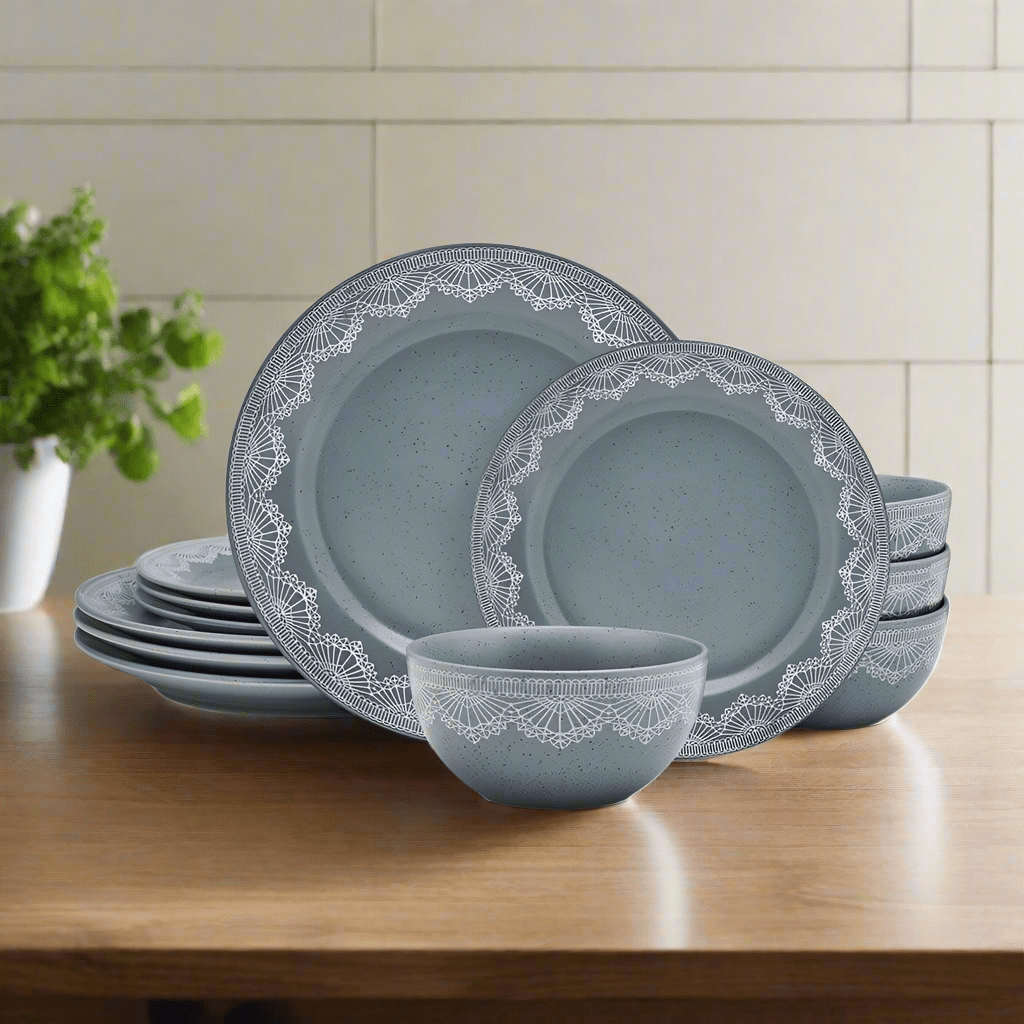   Enchantment 皿 6枚セット　18．5ｃｍ Valerie 12 Piece Dinnerware Set, Service for 4