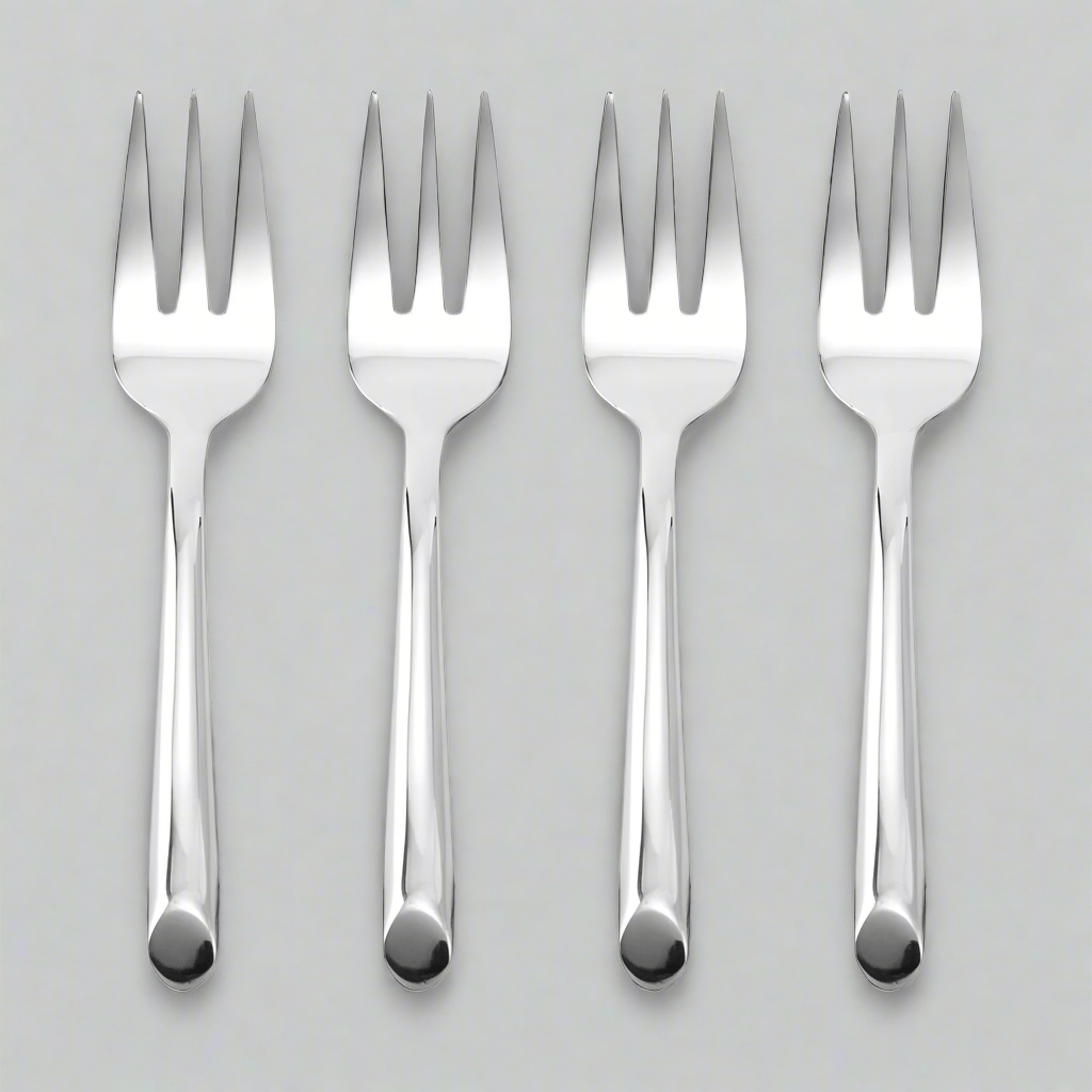 Wave Set of 4 Appetizer Forks