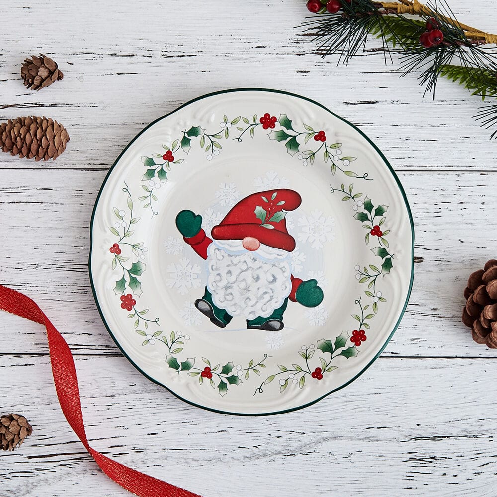 Winterberry® Set of 4 Gnome Salad Plates