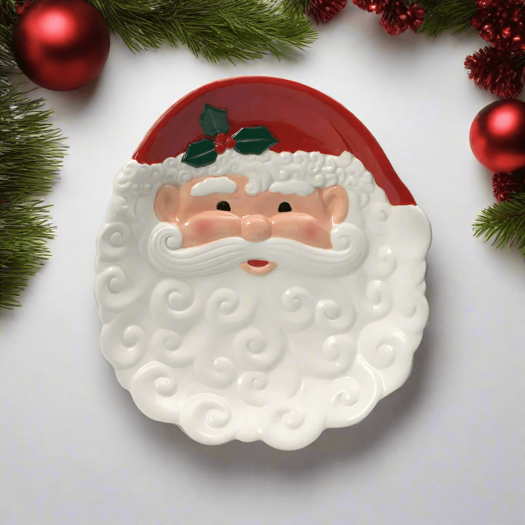 Winterberry® Santa Figural Cookie Plate