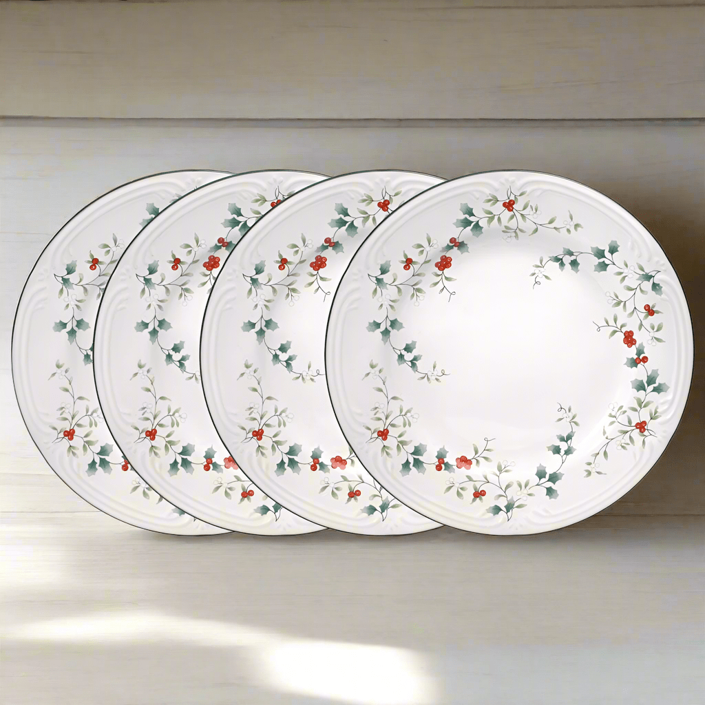 Winterberry Set of 4 Dinner Plates Pfaltzgraff