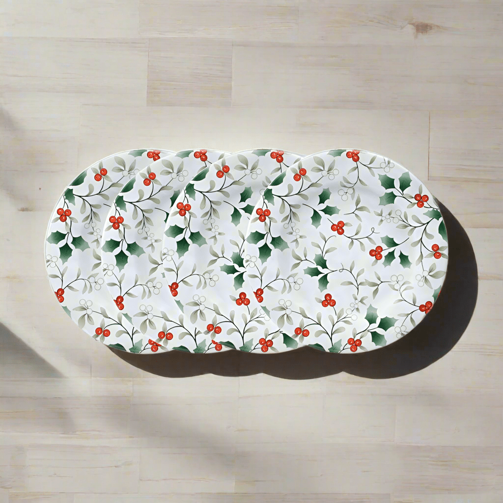 Winterberry® Set of 4 Melamine Salad Plates