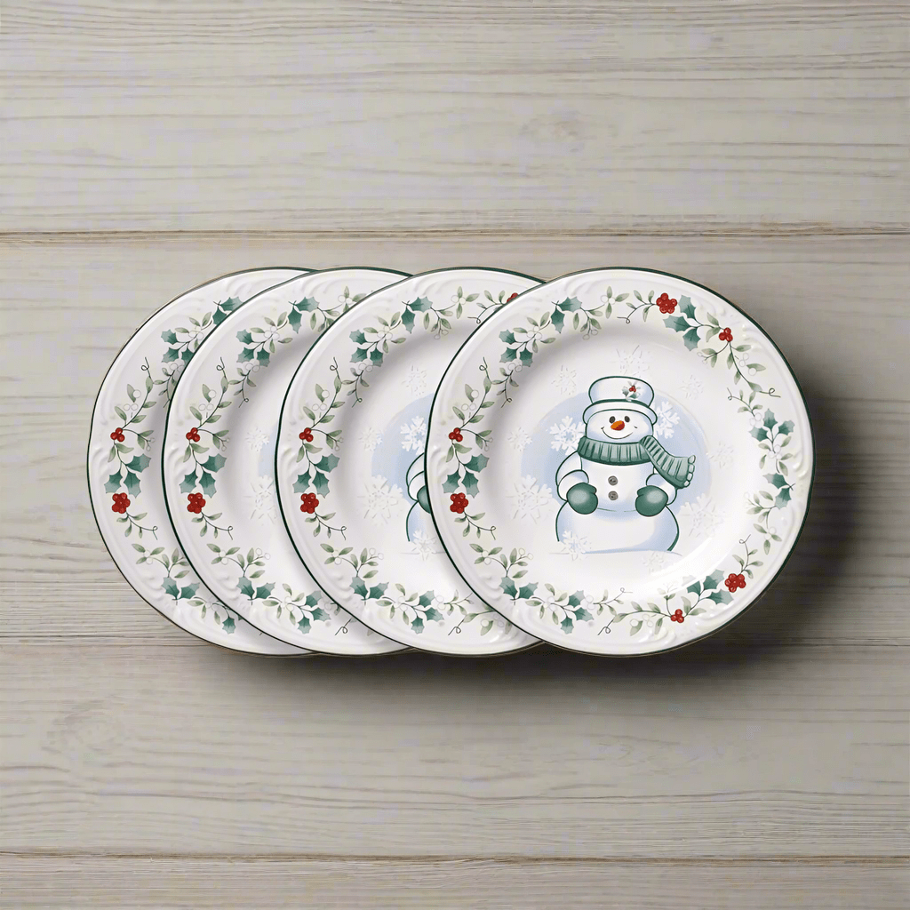 corelle snowman serving platter