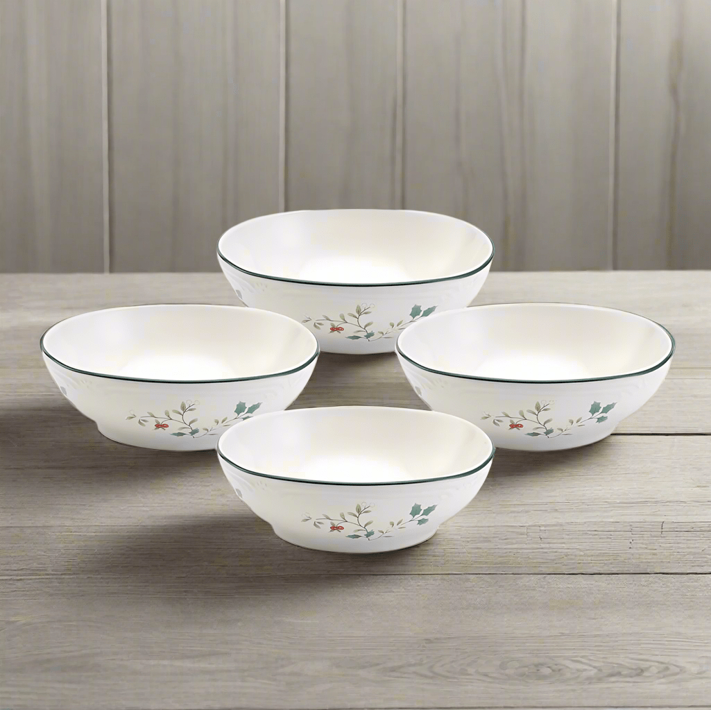 Winterberry® Set of 4 Square Soup Cereal Bowls