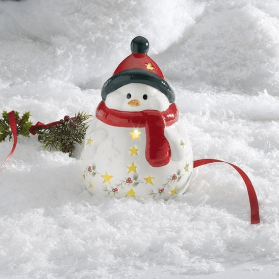 希少　Villeroy&Boch ビレロイ＆ボッホ　スノーマン　サンタデコライツ Winterberry® Snowman with LED Light