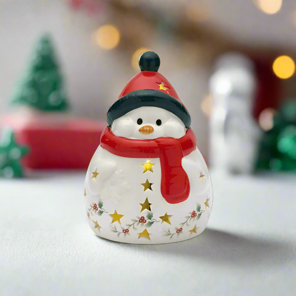 Winterberry® Snowman with LED Light