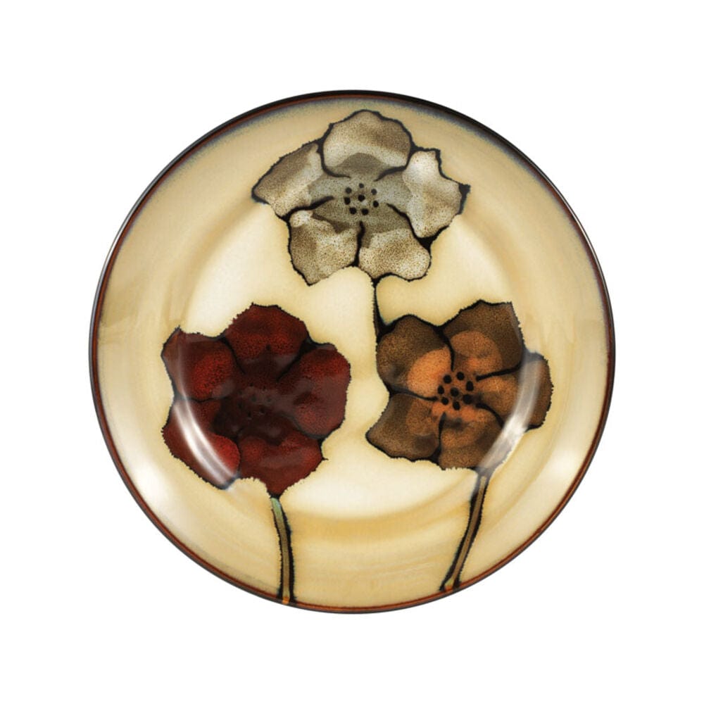 Painted Poppies 16 Piece Dinnerware Set, Service for 4