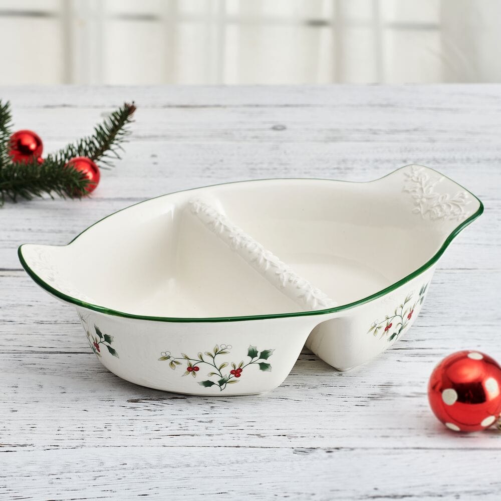 Winterberry® Divided Vegetable Bowl