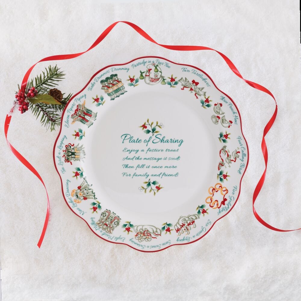 Winterberry® 12 Days Of Christmas Scalloped Sharing Plate