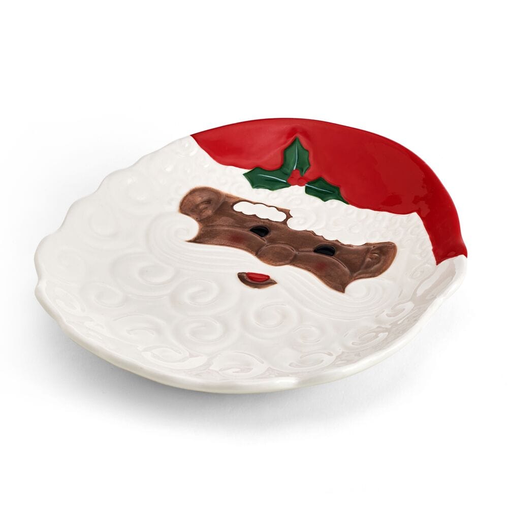 Winterberry® African American Santa Figural Cookie Plate