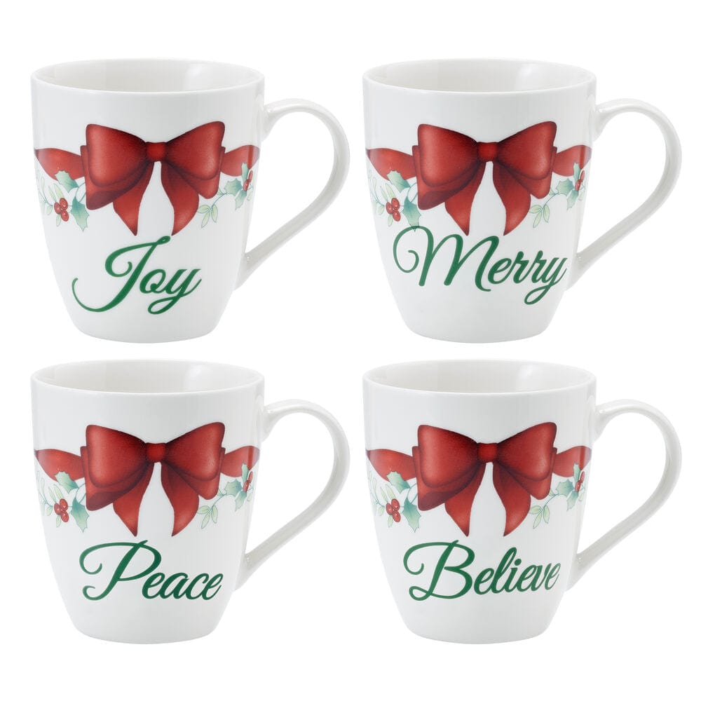 Pfaltzgraff Winterberry Sentiment Mugs, Set of 4 - Assorted