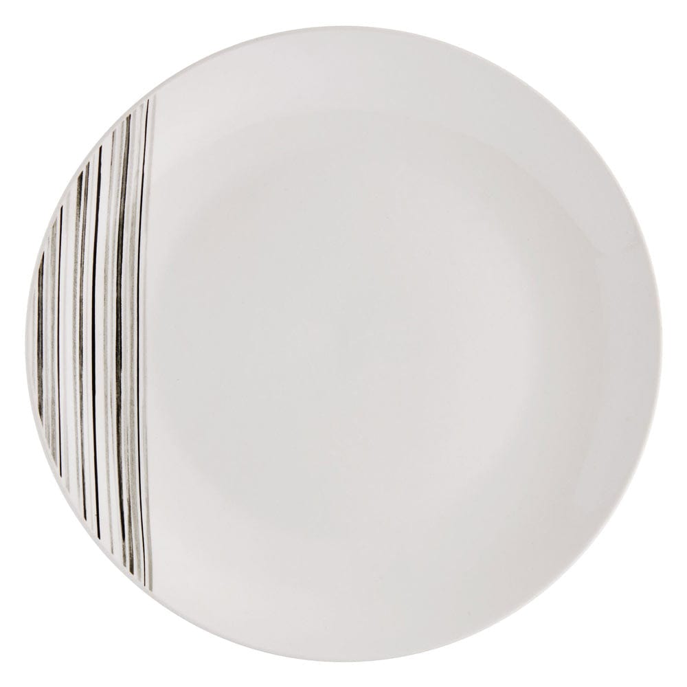 Brushed Lines 16 Piece Dinnerware Set, Service for 4