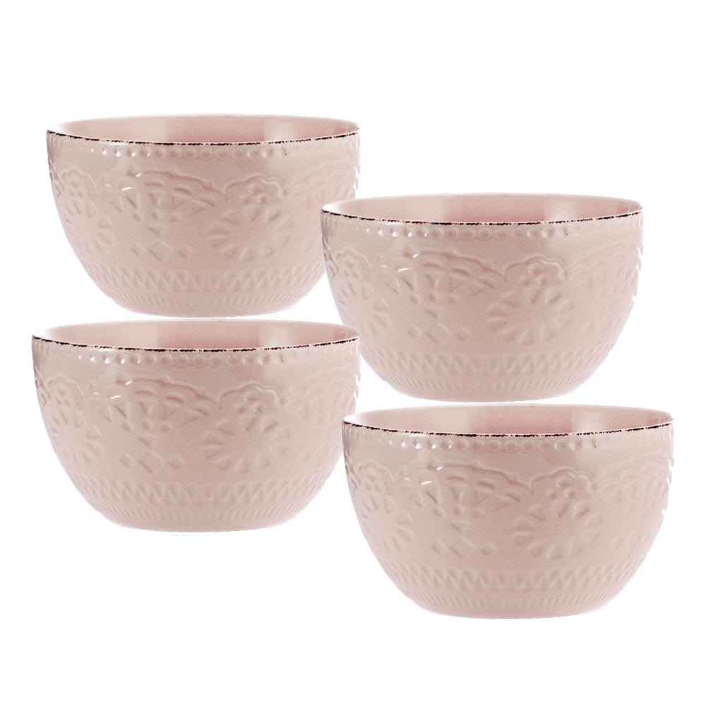 Chateau Pink Set of 4 Soup Cereal Bowls