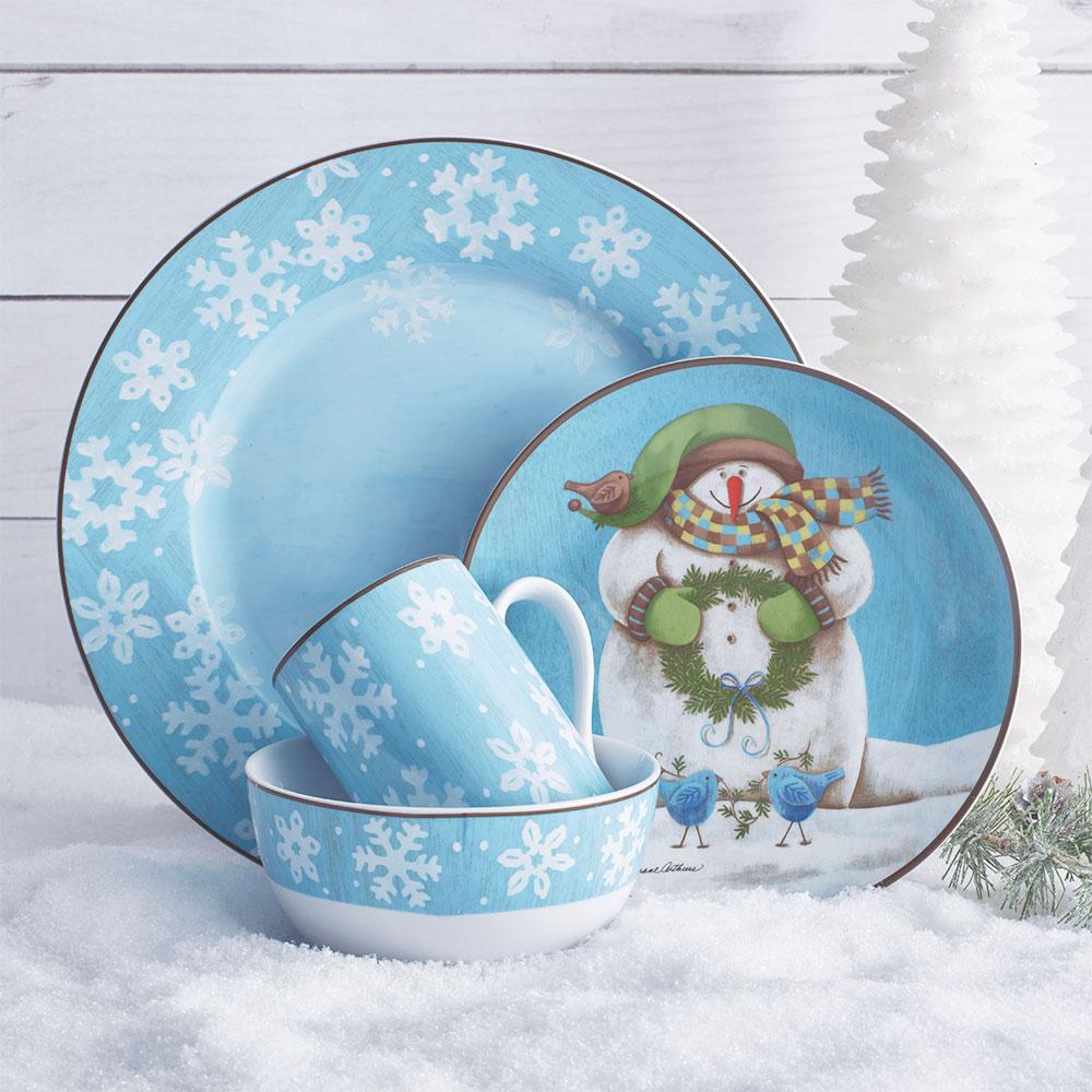 Evergreen Ernie 16 Piece Dinnerware Set Service for 4 Pfaltzgraff