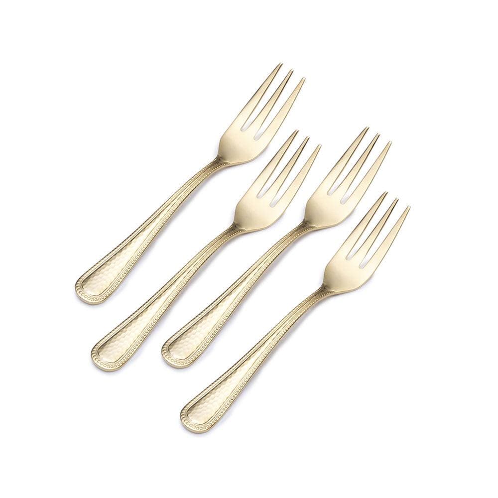 Halston Gold Plated Set of 4 Appetizer Forks