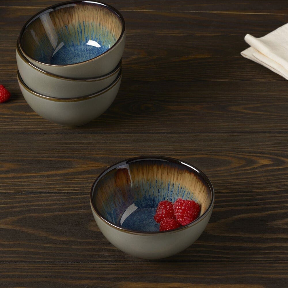 Monroe Blue Set of Fruit Bowls