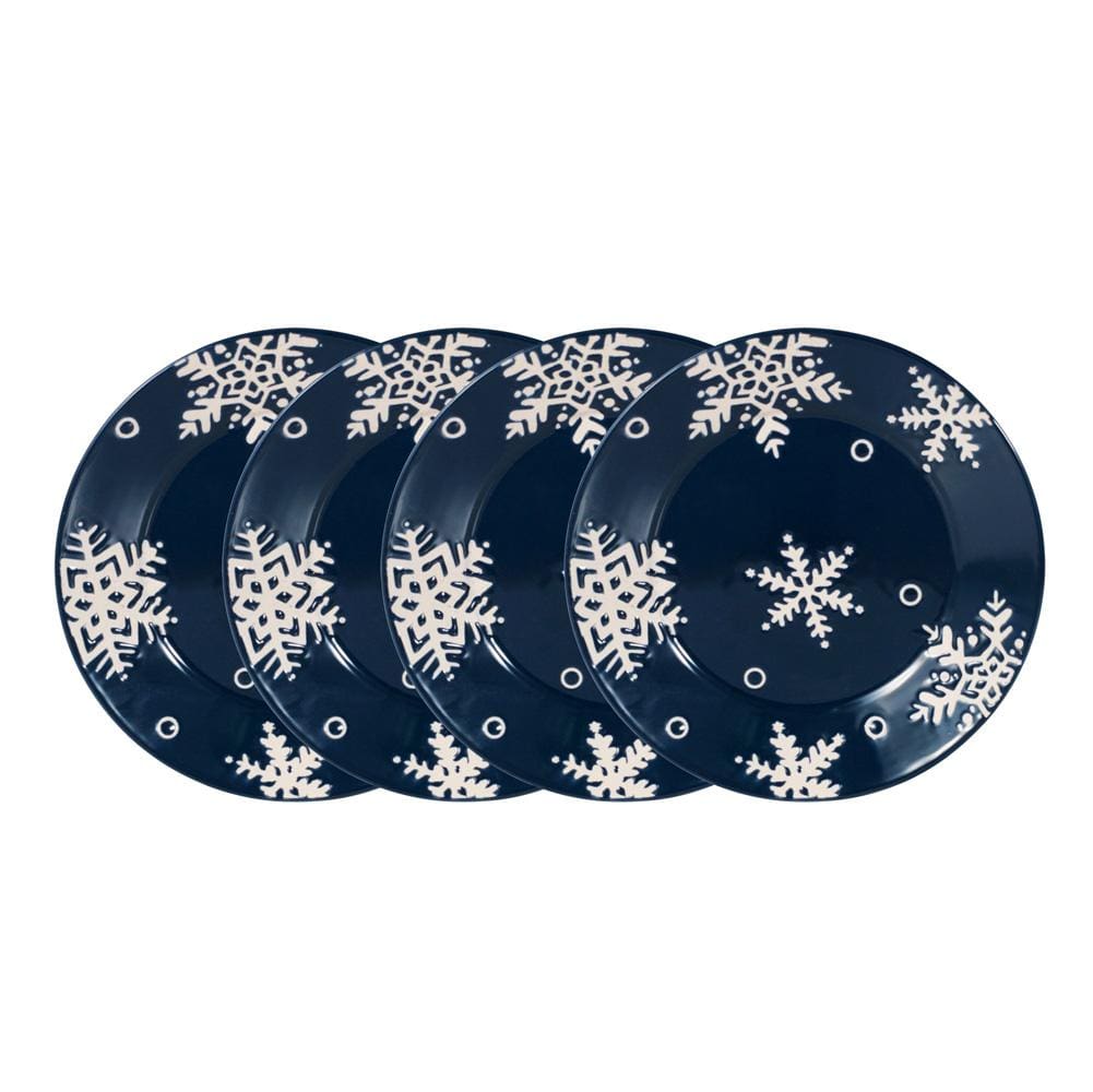 Snow Flurry Set of 4 Salad Plates