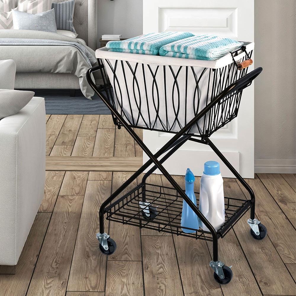 Verona Laundry Cart with Removable Basket