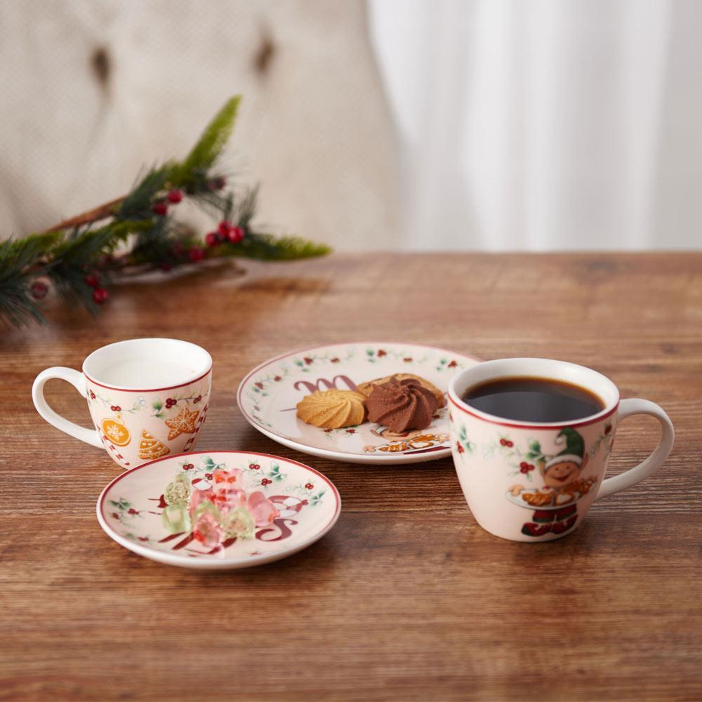 Winterberry® 4 Piece Elf Cookie Plate and Mug Gift Set