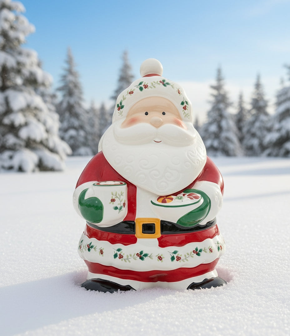 Winterberry® Santa Cookie Jar