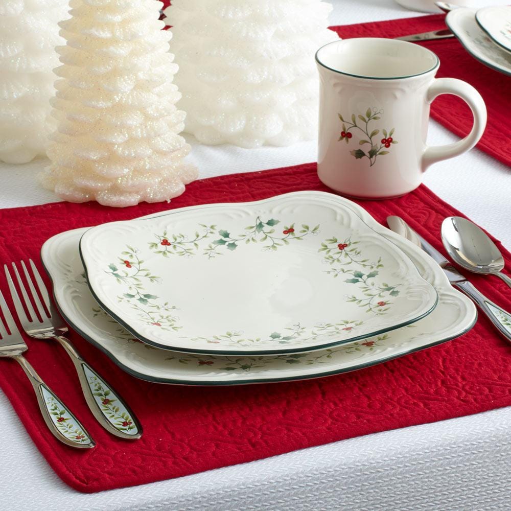 Winterberry® Set of 4 Square Salad Plates