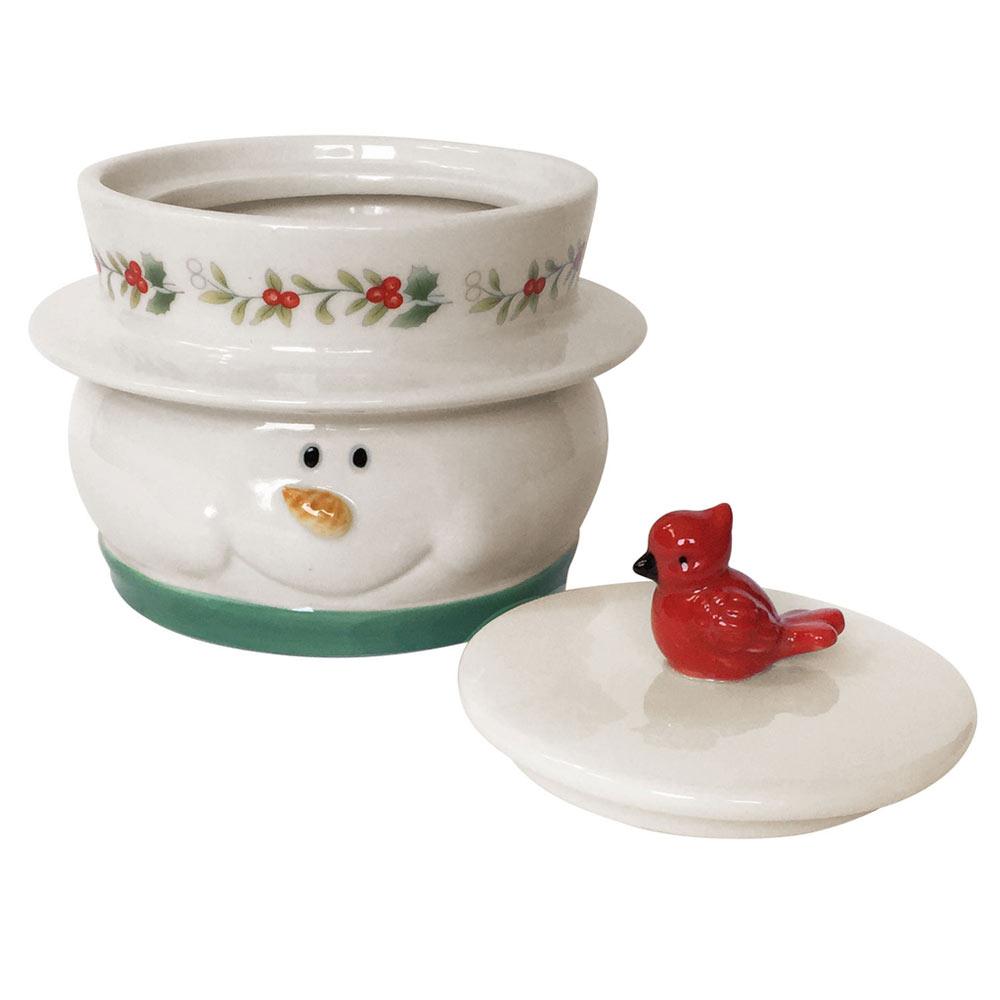 Medium Gray Floral Set of 6 Canisters with Bamboo Lid