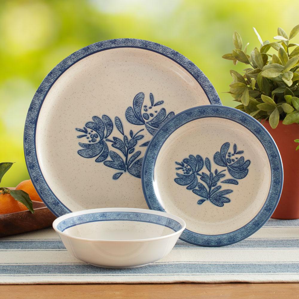 Yorktowne Outdoor Melamine Dinnerware Set Pfaltzgraff