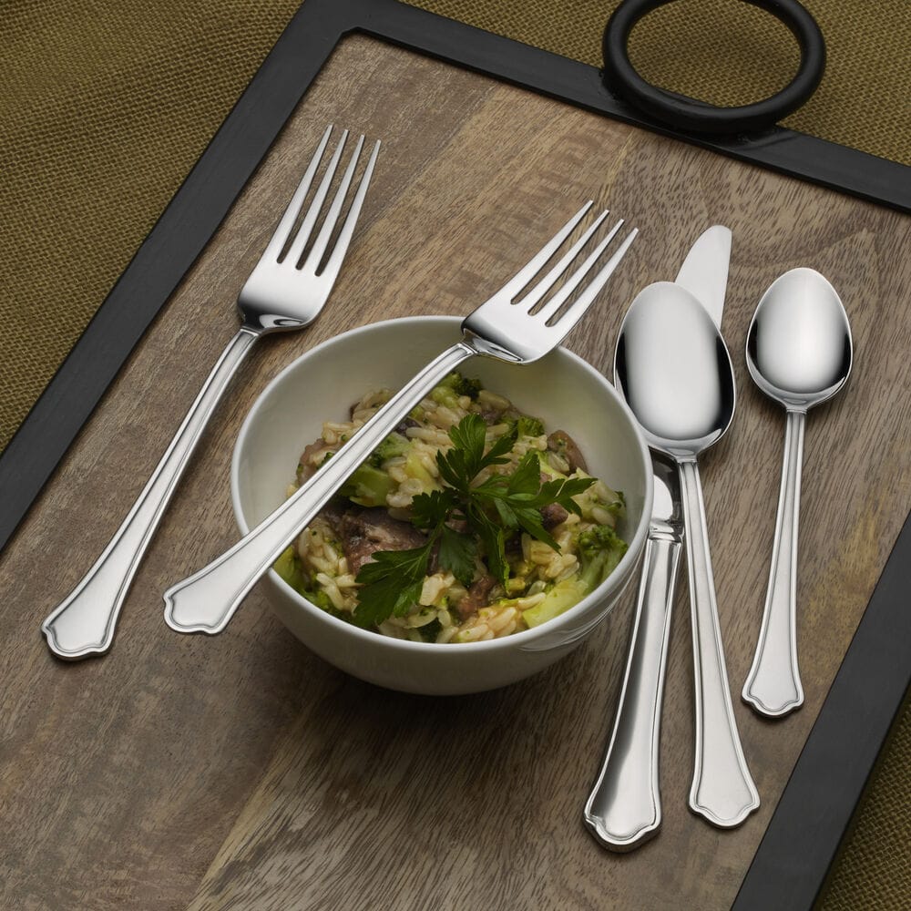 Capri Frost 51 Piece Flatware Set, Service for 8