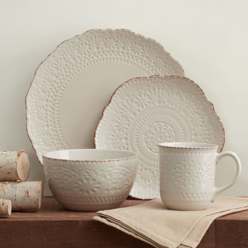 Chateau Cream 32 Piece Dinnerware Set, Service for 8