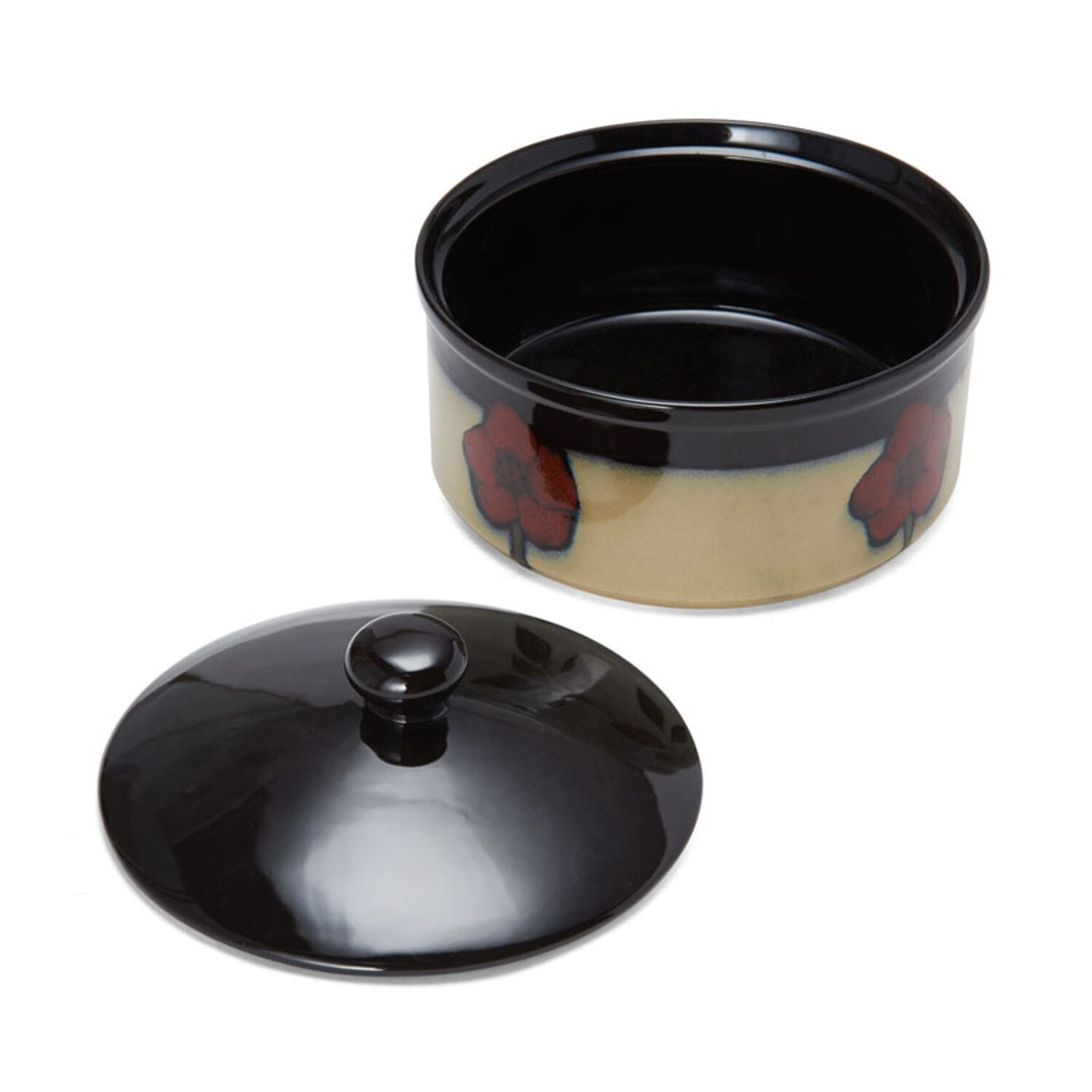 Painted Poppies Covered Casserole